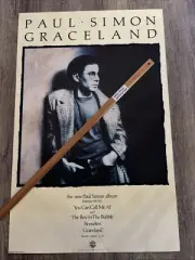 VINTAGE POSTER: PAUL SIMON Graceland (Original InStore 1986)