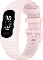 intended for Garmin Vivosmart 5 Bands Small Large, Replacement Wristband Sport Strap intended for Vivosmart 5 Activity Tracker Band Women Men (Small, Pink)