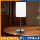 Desk Lamp Bedside Table Lamps White with USB C and A Ports Bedroom Table Light A