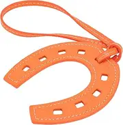 [VALICLUD] 3pcs Keyring for Purse Leather Decorative Horseshoe Phone Charm Pendant Hanging Keychain Handbag Shaped Chain Wallet Fob Yellow Key Pu Fashion U Bag