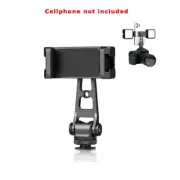 Z-Axis 360 Rotation Hot Cold Shoes Cell Phone Clamp Holder Bracket Camera DSLR
