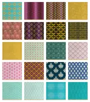 Ambesonne Damask Pattern Fabric by the Yard Decorative Upholstery Home Accents