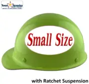 MSA Skullgard Small Cap Style with Ratchet Suspension - Custom Lime Green