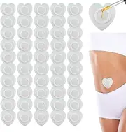 MOLZINY Pack of 50 Castor Oil Patches Castor Oil Pack Made of Organic Cotton Compresses Castor Oil Wrap Not Washable Contains No Essential Oils Self-Adhesive and Highly Absorbent Castor Oil Packs