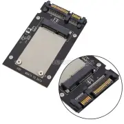 Mini Pcie PCI-E SSD mSATA to 2.5" SATA3 Convertor mSATA-SATA Adapter Card Black