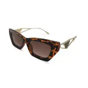 New Girl 8267 Gold Hawksbill / Brown Lenses