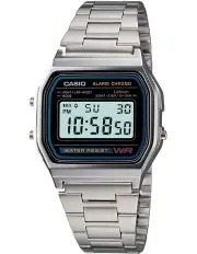 [Casio] A158WA 1 Silver Stainless Steel Digital Watch