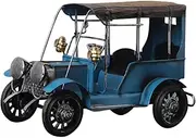 RORPOIR 1pc Vintage Wrought Iron Car Model Decoration Metal Craft for Home Decor Blue Metal Car Model Decoration