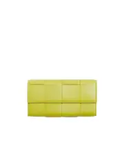 Intrecciato leather purse One size Yellow