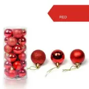 24 PCS New Christmas Decorations Baubles Tree Xmas Balls Party Wedding Ornament