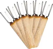 LIFKOME 6Pcs Portable Corn Holders Corn Skewers for BBQ Picnics and Camping Reusable Corn Forks for Easy Eating Utensils