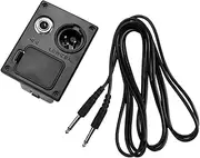 Tofficu Acoustic Guitar Eq Battery Box with Pin B Output Jack and Cord Battery Holder for Active Pickup Guitars Bass Ukulele and Amplifiers