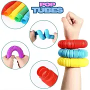 6 Pcs New Fidget Pop Tube Toys for Kids and Adults, Pipe Sensory Tools Relief