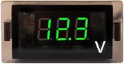 DC 12-24V Car Motorcycle Volt Gauge Panel Meter Waterproof Voltage Meter Tester Detector Digital LED Display Voltmeter for RV Boat Auto Truck