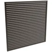 ProtectorAl 1001 - 2000 x 1001 - 2000mm Black Satin Horizontal 9mm Gap Aluminium Welded Slat Panel