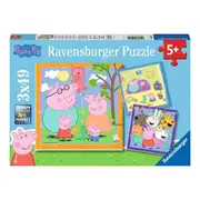Ravensburger - Peppas Family & Friends Puzzle 3 x 49 Piece