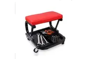 HORUSDY Rolling Creeper Seat Workshop Mechanic Stool Garage Repair Storage Tray