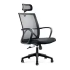Modern Furniture ERIK Executive Office Chair with Headrest- Black