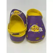 CROCS Los Angeles LA Lakers Classic Clogs NEW Men’s Size 10 / Women’s Size 12