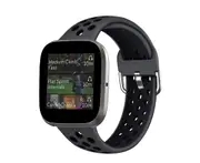 Smart Watch Wristband 2-color Silicone Strap Reverse Buckle Watch Band for Fitbit Versa 2 1-4