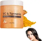 Veenourish Glow Salt Scrub, Veenourish Body Scrub, Salt Scrub Bath Turmeric, Moisturizing Exfoliating Body Scrub, Turmeric Bath Scrub, Salt Scrub Body Exfoliator, Moisturizing Skin Scrub (1 Pcs)