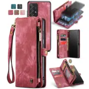 For Samsung Galaxy A54 A34 A14 A53 A33 A72 Leather Detachable Magnet Wallet Case