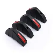 Car Rear Bumper Lip Diffuser Spoiler PVC Shark Fins Splitter Anti-collision 4Pcs (for: Honda Civic)