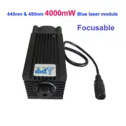 445nm 450nm 4000mW 4W Blue Laser Module for DIY CNC Cutter Engraving Engraver