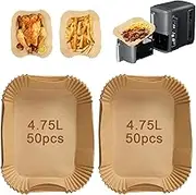 HOJIO 100PCS Ninja Double Stack XL 9.5L SL400ANZ Air Fryer Liners,Disposable Baking Paper Liners Accessories for Ninja Double Stack Airfryer SL400ANZ, Ninja Stack Insert