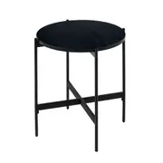 VI Stage MDF Top Metal Legs Round Lamp Table