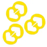 Razor Clips Bra Strap Clips Made in the USA Racer Back Conceal Straps (Yellow)