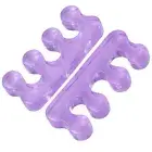 2 Pcs Toe Separator Purple Silica Gel Toe Stretchers Bunion Correctors For B ZZ1