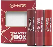 Mars Matte Lipstick Box Set of 3 (Reds and Maroons-01)
