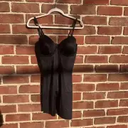 NWT$66 SPANX red hot Women's Shapewear Cupped Bodysuit shorts Large