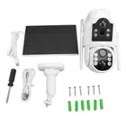 Outdoor Solar Security Cameras 2MP Dual Lens High Definition Remote Network Kit