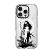 iPhone 16 Pro Clear Case MagSafe Compatible Pellucidar by Frazetta Girls