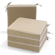 Outdoor Chair Cushions Set of 4, 19W x19D x2.5T 19x19 Inch (Pack of 4) Beige