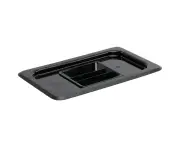 Vogue Black Polycarbonate 1/4 Gastronorm Lid