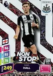 Panini Premier League Plus 2024 2025 Lewis Hall Non Stop Trading Card