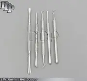 5 Pc Stainless Steel Scraper Wax & Clay Sculpting Tool Set,PR-234