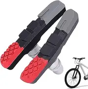 Brake Pads Bicycles Replacement - Cycling No Skid Brake Blocks Pads,Powerful Replacement Smooth Performance Mountain Bicycles Accessories for Enthusiasts Beginners Adults
