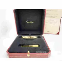在飛比找蝦皮購物優惠-二手精品 Cartier 卡地亞 Love 手鐲 寬版 無鉆