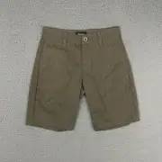 Brixton Shorts Mens Size 28 Brown Slack Chino Low Rise Skater Dad Casual