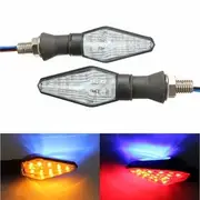 12V Motorcycle 12LED 3 Colors Blinker Dual Color Turn Signal Indicator Light 13344 RED