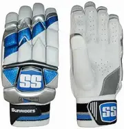 SS Hitech Men's Rh Batting Gloves (White/Blue)