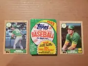 1987 Topps Baseball Unopened Wax Pack With 2 87 Rookie Cards. Good Condition