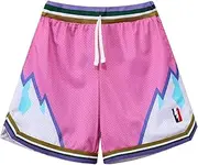 [BOOMLEMON] Men's Basketball Shorts Gym Training Workout Athletic Shorts Mesh Graphic Print Running Short Pants