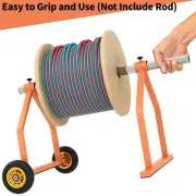 Portable Wire Spool Rack Wire Rolls Cart Industrial Cable Wire Spool Storage