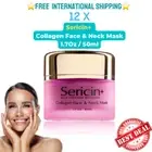 12X Sericin+ Collagen Face & Neck Mask Silk Protein Collagen X 12 Unit Bundle