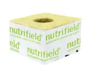 Nutrifield 75mm x 75mm Stonewool Cube (Hole)